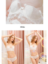 Load image into Gallery viewer, Comfortable and breathable bra with sexy lace thin cotton closure with bow
