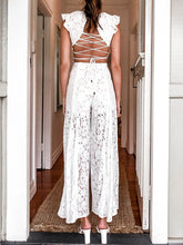 Load image into Gallery viewer, Body boho branco com atacadores