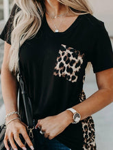 Load image into Gallery viewer, Animal leopard print short sleeve t-shirt