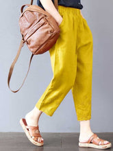 Load image into Gallery viewer, Loose Linen Short Harem Pants