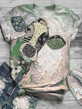 Load image into Gallery viewer, Camiseta casual estampada de manga corta