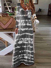 Load image into Gallery viewer, Striped dress with long sleeves