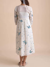 Load image into Gallery viewer, Women Fashion Butterfly Print Fashion Elegant Dress
