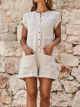 Load image into Gallery viewer, Jumpsuit with buttoned pockets