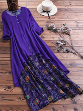 Load image into Gallery viewer, Vestido estampado de dos piezas falso irregular para mujer