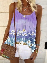 Load image into Gallery viewer, Women's Daisy Print Loose Tank