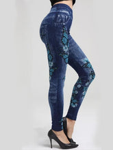 Load image into Gallery viewer, Leggings con estampado de mariposas y pantalón ajustado en las caderas