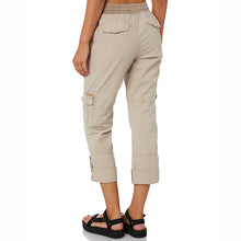 Load image into Gallery viewer, Calça cargo feminina cáqui com bolsos