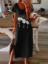 Load image into Gallery viewer, Women's Butterfly Print Slit Dress