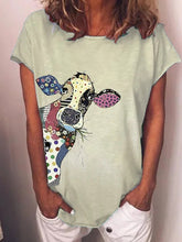 Load image into Gallery viewer, Camiseta estampada de manga curta larga