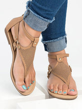 Load image into Gallery viewer, Women's open-toe flat sandals
