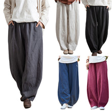 Load image into Gallery viewer, Pantalón casual de algodón de lino ramio