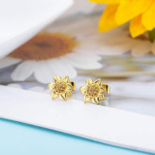 Load image into Gallery viewer, Pendientes Colgantes Girasol Margarita Joyería Boho
