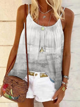 Load image into Gallery viewer, Women's loose-fit tank top with tie-dye print
