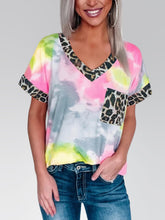Load image into Gallery viewer, Camiseta feminina com estampa de leopardo
