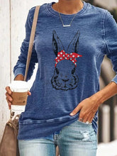 Load image into Gallery viewer, Bunny bandana Zipped Hoodie
