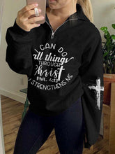 Load image into Gallery viewer, Eu posso fazer todas as coisas em Cristo, Phil. 4:13 Quem Me Fortalece Imprimir Zip Top
