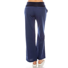 Load image into Gallery viewer, Casual trousers with elastic waistband in organic linen

