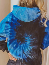 Load image into Gallery viewer, BEST TITO EVER Blue hoodie with tie-dye pocket for women
