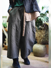 Load image into Gallery viewer, Women's cotton and linen trousers
