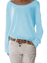 Load image into Gallery viewer, Women's Casual Round Neck Long Sleeve T-Shirt
