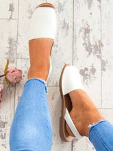 Load image into Gallery viewer, Sandálias de praia simples para mulheres com boca de peixe retrô
