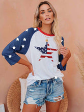 Load image into Gallery viewer, Women's American Flag Star Print Top
