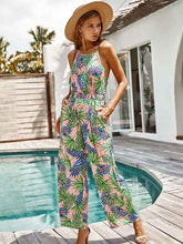 Load image into Gallery viewer, Printed cotton loose jumpsuits
