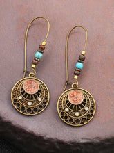 Load image into Gallery viewer, Vintage Hollow Bohemian Round Pearl Earrings
