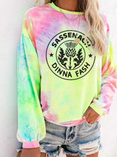 Load image into Gallery viewer, Women's Dinna Fash Sassenach Tie-Dye Printed T-Shirt
