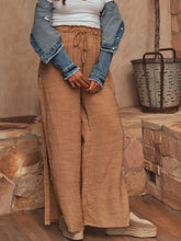 Load image into Gallery viewer, Wide loose cotton and linen pants for women
