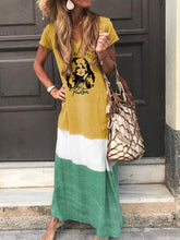 Load image into Gallery viewer, Women's I Beg Your Parton Color Block Dress
