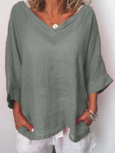 Load image into Gallery viewer, Solid Long Sleeve T-shirts for Women
