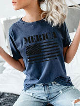 Load image into Gallery viewer, Women's Merica Flag Print Tee
