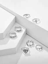 Load image into Gallery viewer, Set of 7 heart-shaped pieces heart-shaped openwork love leaf letter

