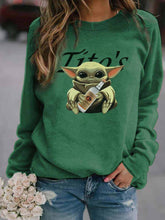 Load image into Gallery viewer, Tito Yoda estampa moletom para mulheres
