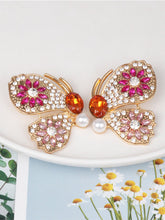 Load image into Gallery viewer, Zircon butterfly earrings for women with diamonds
