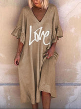 Load image into Gallery viewer, Short Sleeve Loose Casual Dress
