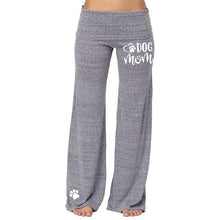 Load image into Gallery viewer, Dog Mom Paw Print Comfortable Wide Leg Yoga Pants

