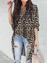 Load image into Gallery viewer, Camisa de manga larga irregular para mujer
