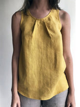 Load image into Gallery viewer, Women's Round Neck Cotton and Linen Sleeveless Cardigan
