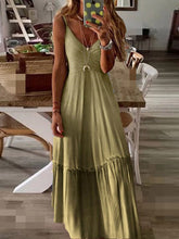 Load image into Gallery viewer, Vestido maxi com decote em V tie-dye
