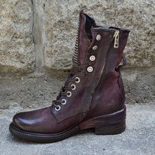 Load image into Gallery viewer, Botas femininas com zíper de couro retrô confortáveis
