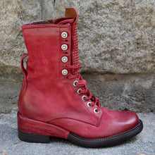 Load image into Gallery viewer, Botas femininas com zíper de couro retrô confortáveis
