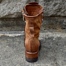 Load image into Gallery viewer, Botas femininas com zíper de couro retrô confortáveis
