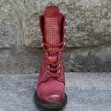 Load image into Gallery viewer, Botas femininas com zíper de couro retrô confortáveis
