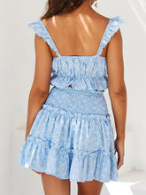 Load image into Gallery viewer, Conjunto de saias plissadas com camadas superiores de camisole de duas peças
