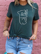 Load image into Gallery viewer, Women's short-sleeved top with Koala print
