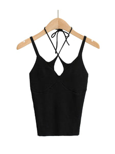 2021 summer new knitted cross wear sexy Cami Top