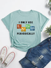 Load image into Gallery viewer, Short Sleeve Crew Neck Tee Plus Size Conventional cropping Striped conventional conventional printing Slightly stretchy Daily Holiday Workwear Going Out Cotton-Blend Spring Summer Autumn Winter Full Casual Cute Sport street
